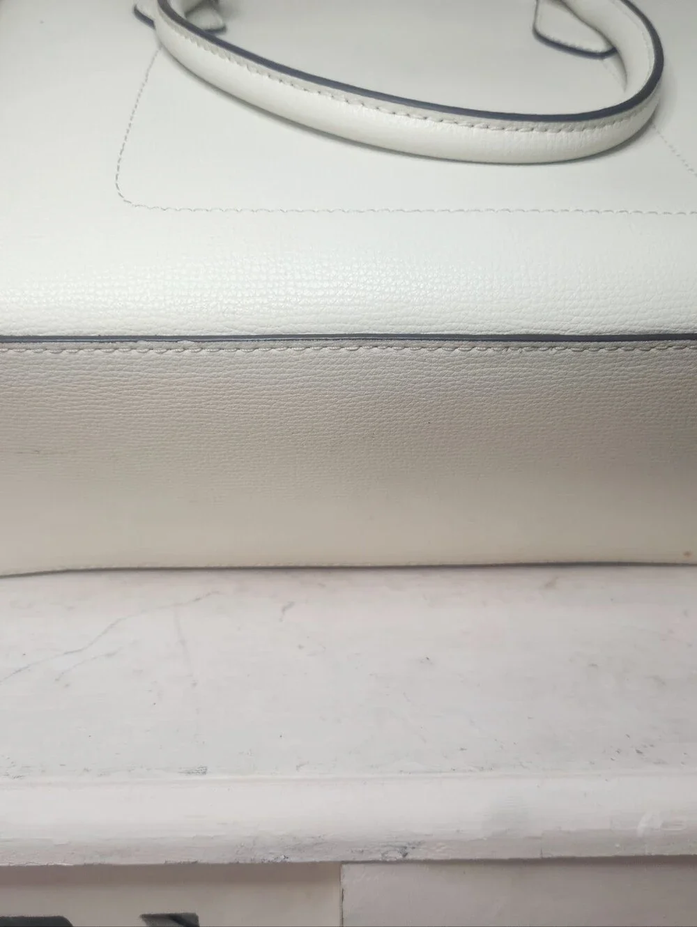 kate spade White Leather Top-Handle Bag NWOT